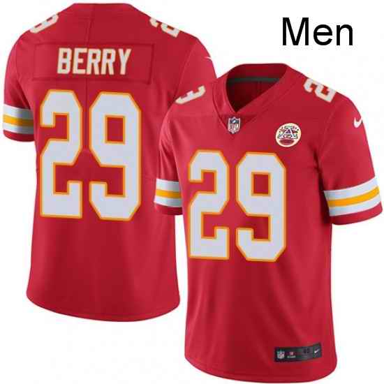 Men Nike Kansas City Chiefs 29 Eric Berry Red Team Color Vapor Untouchable Limited Player NFL Jersey